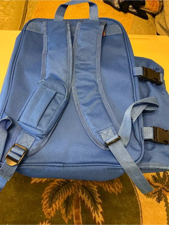 Blue Picnic Cooler Bag with Utensil Compartments main image 4